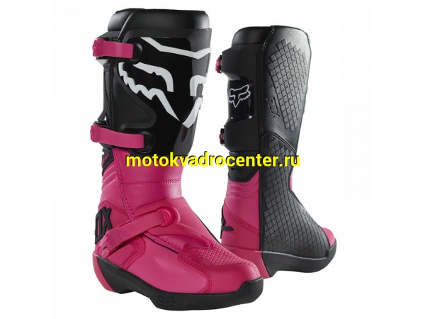 Купить  Мотоботы кросс. Fox Comp Womens Boot Black/Pink 7; р-р 40" (27690-285-7) женские (Ч/З) (пара) (УТ-00008775 купить с доставкой по Москве и России, цена, технические характеристики, комплектация фото  - motoserp.ru