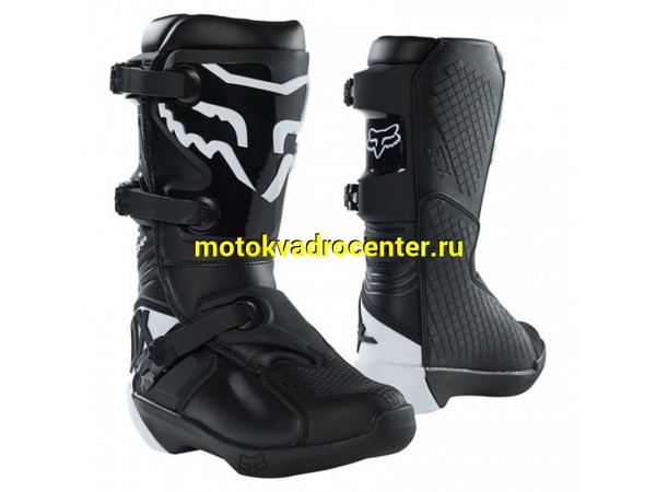 Купить  Мотоботы кросс. Fox Comp Youth Boot Black Y4; р-р 37" (27689-001-4) подростковые (Ч/З) (пара) (Fox УТ-00005256 купить с доставкой по Москве и России, цена, технические характеристики, комплектация фото  - motoserp.ru