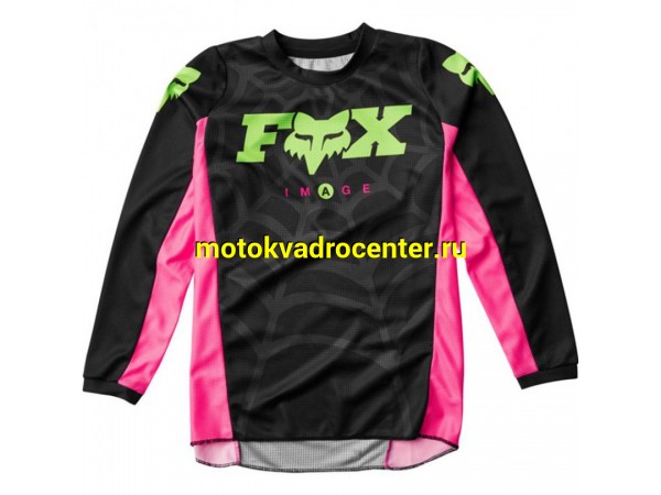 Купить  Джерси (футболка для мотокросса) Fox 180 Venin Youth Jersey Black YM (24857-001-YM) подростковая (шт) (Fox УТ-00003924 купить с доставкой по Москве и России, цена, технические характеристики, комплектация фото  - motoserp.ru