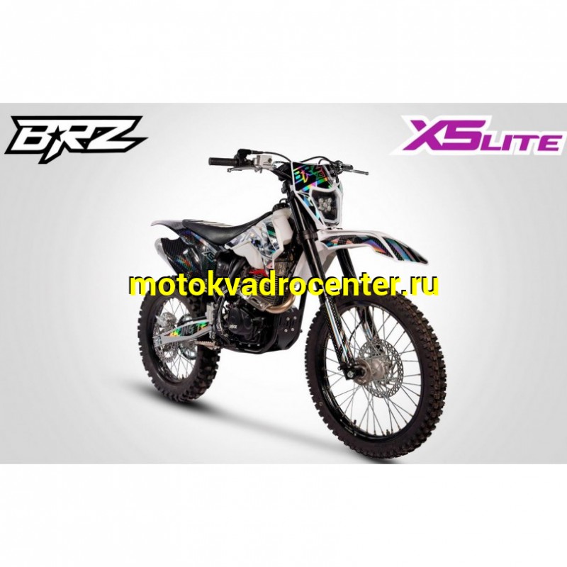 Купить  Мотоцикл Кросс/Эндуро BRZ X5 LITE 250 White (спортинв), 21/18, 250cc, 172FMM, 4T, возд. охлажд.,диск/диск, (зал) (шт) купить с доставкой по Москве и России, цена, технические характеристики, комплектация фото  - motoserp.ru