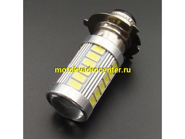 Купить  Лампа фары LED P15D-3 8Вт/ 800Лм/ 5000К (33-SMD диода 5630); светодиодная, фары Alpha,DELTA, Zodiak (юбка 3 уса)  (шт)  (MD 04103 купить с доставкой по Москве и России, цена, технические характеристики, комплектация фото  - motoserp.ru