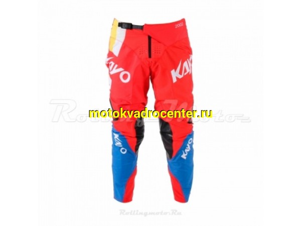 Купить  Штаны для мотокросса KAYO красные/синие (детские) XL (шт)  (SM 930-5745 купить с доставкой по Москве и России, цена, технические характеристики, комплектация фото  - motoserp.ru