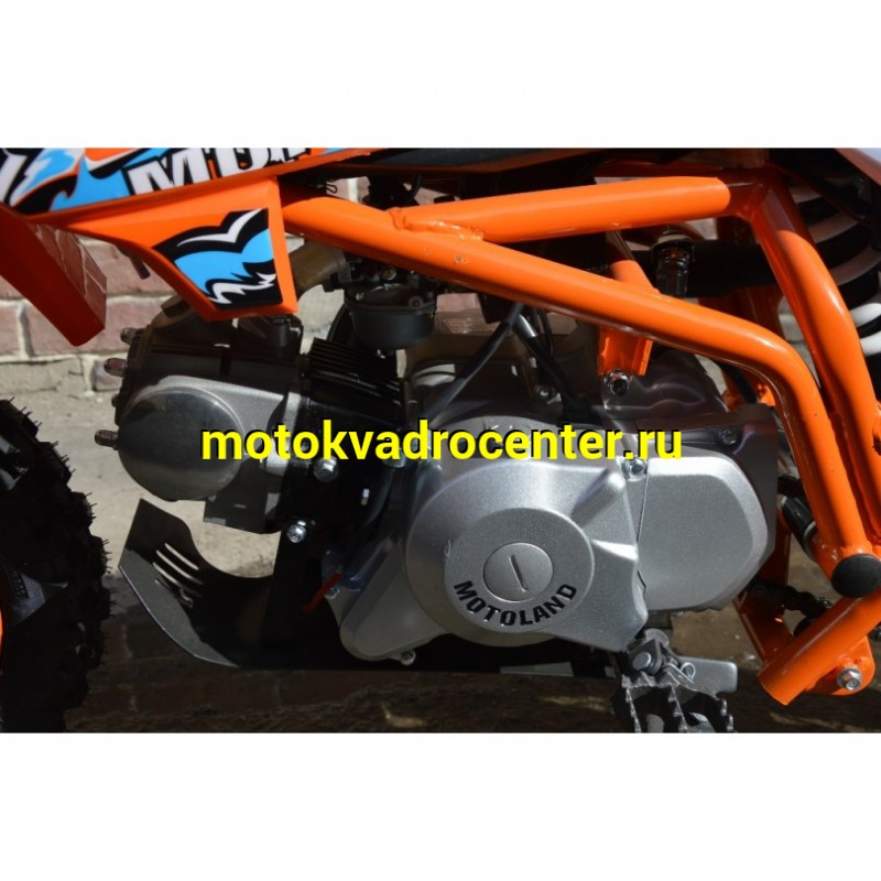 Купить  Питбайк Motoland CRF 10 (спортинв), 70сс, 4Т, оранжевый, .возд.охл., АВТОМАТ, эл-стартер, диск/диск ,12"/10" (шт) (ML 18649 купить с доставкой по Москве и России, цена, технические характеристики, комплектация фото  - motoserp.ru