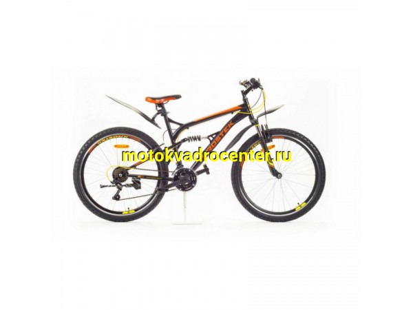 Купить  26" KROSTEK DEXTER 610 (Кростек Декстер 610) 26"; 18ск; рама-сталь; тормоз-V-Brake; двухподвес; вилка пружинно-эластомерная, 50 мм (шт) (МL купить с доставкой по Москве и России, цена, технические характеристики, комплектация фото  - motoserp.ru