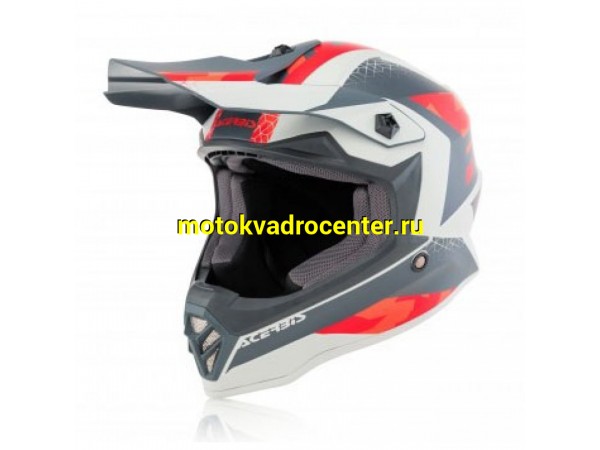 Купить  Шлем Кросс (Детский) ACERBIS STEEL RED/GREY  р-р M (шт) (Progasi 0023425.347.052 купить с доставкой по Москве и России, цена, технические характеристики, комплектация фото  - motoserp.ru