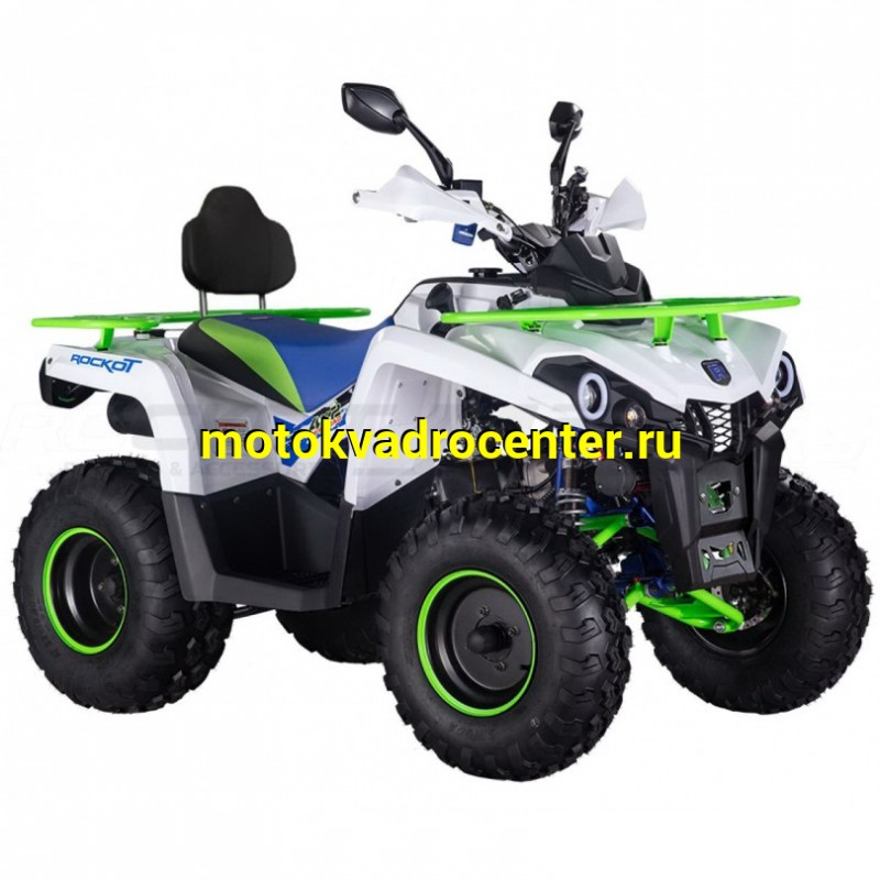 Купить  200cc Квадроцикл ROCKOT HAMMER-200 LUX (Mikilon) утилит 2х4, 4Т; 200cc; электростарт+ручной старт, ангельские глазки, спинка, зеркала (шт) (Rockot купить с доставкой по Москве и России, цена, технические характеристики, комплектация фото  - motoserp.ru