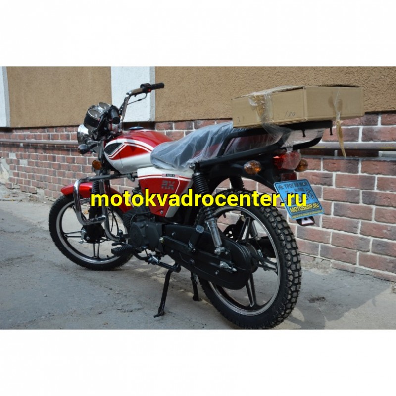 Купить  Мопед Motoland Альфа RX 11 красный (А) Альфа эр икс 50/110) 4Т; 50/110cc; колеса 17"; 4пер, эл. старт;  хром. тахом (зал) (шт) (ML 15329 купить с доставкой по Москве и России, цена, технические характеристики, комплектация фото  - motoserp.ru