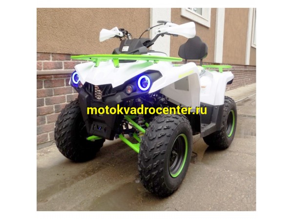 Купить  200cc Квадроцикл Motoland SHARK 200 200сс лебедка, ангельские глазки, линзы, спинка, рычаг перек. на баке и пр. (Mikilon) (шт) (ML 17336 купить с доставкой по Москве и России, цена, технические характеристики, комплектация фото  - motoserp.ru