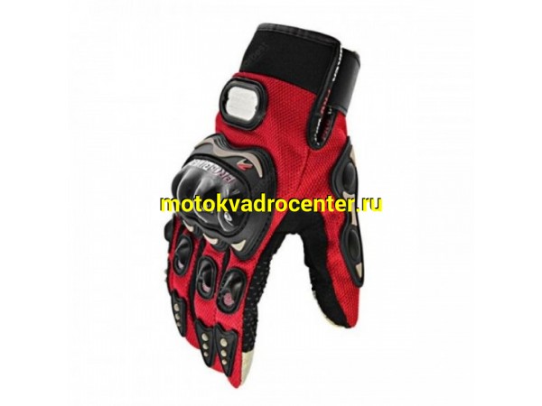 Купить  Перчатки Pro-Biker MCS-01C Red M (пар)  (Progasi купить с доставкой по Москве и России, цена, технические характеристики, комплектация фото  - motoserp.ru