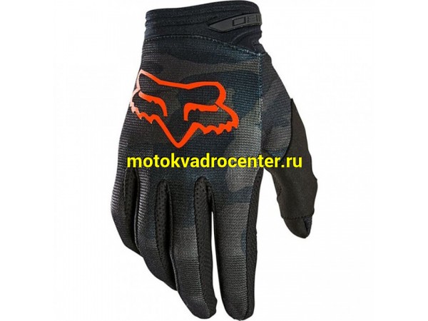 Купить  Перчатки Fox 180 Trev Glove Black Camo, L  (26451-247-L) (пар)  (Fox купить с доставкой по Москве и России, цена, технические характеристики, комплектация фото  - motoserp.ru