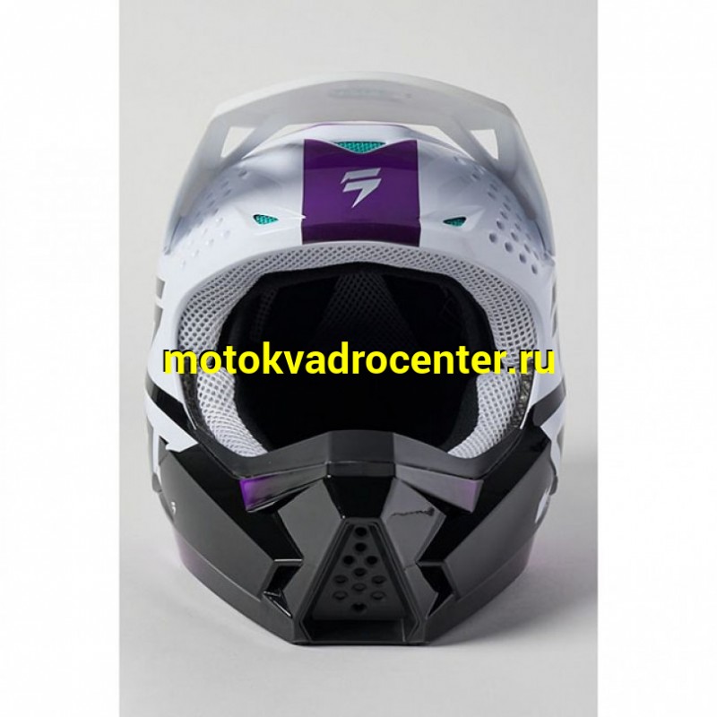 Купить  Шлем Кросс (Детский) Shift White Label UV Youth Helmet White/Ultraviolet, YM (26379-476-YM)  (шт) (Fox УТ-00011113 купить с доставкой по Москве и России, цена, технические характеристики, комплектация фото  - motoserp.ru