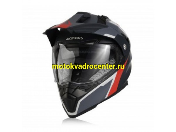 Купить  Шлем Кросс ACERBIS FLIP FS-606 (мотард) GREY/RED (S)  (шт)  (Progasi 0022310.295.062 купить с доставкой по Москве и России, цена, технические характеристики, комплектация фото  - motoserp.ru