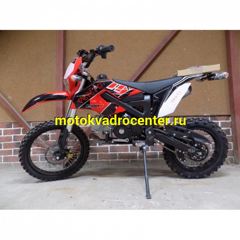 Купить  Мопед / питбайк Vento PitBike-50E LUX, 17/14, 49cc, 139FMB, фара/повор/стоп/зеркала, кик+электр., КПП 1-N-2-3-4  (шт) 01250 купить с доставкой по Москве и России, цена, технические характеристики, комплектация фото  - motoserp.ru