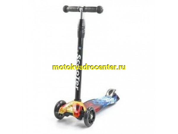 Купить  Самокат 3х колесный D 120 мм Scooter SK-111 (Скутер) детский (шт) (Мир 65473 купить с доставкой по Москве и России, цена, технические характеристики, комплектация фото  - motoserp.ru