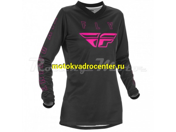 Купить  Джерси (футболка для мотокросса) FLY RACING WOMEN&#039;S F-16 (2021) (женская) черный/розовый L (шт) (SM 929-9209 купить с доставкой по Москве и России, цена, технические характеристики, комплектация фото  - motoserp.ru