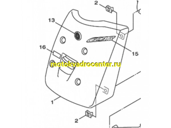 Купить  Обтекатель передний верхний (клюв) Yamaha GEAR "BX50" (OEM 10B-F8310-00-00) (шт)  (К-дар 2402052 купить с доставкой по Москве и России, цена, технические характеристики, комплектация фото  - motoserp.ru