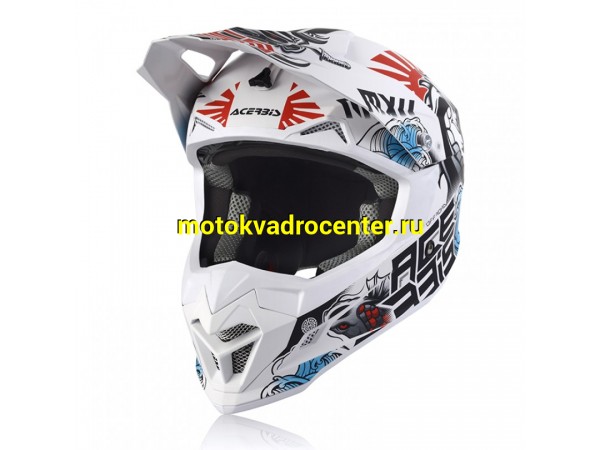 Купить  Шлем Кросс Acerbis PROFILE 4 White/Blue/Red (S) (шт)  (AIM 0022821.034.062 купить с доставкой по Москве и России, цена, технические характеристики, комплектация фото  - motoserp.ru