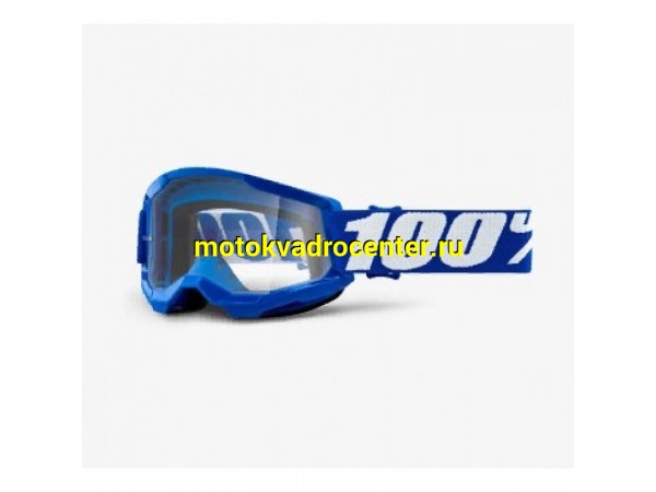 Купить  Очки мото Кросс 100% Strata 2 Youth Goggle Blue / Clear Lens подростковые  (шт)  (Fox 50521-101-02 купить с доставкой по Москве и России, цена, технические характеристики, комплектация фото  - motoserp.ru