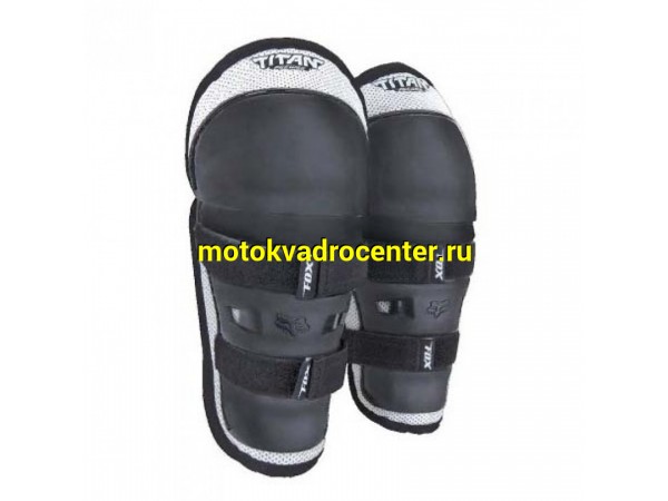 Купить  Наколенники Fox Titan Knee/Shin Kids Guard (детские) Black/Silver 08037-464-OS (пар) (Fox УТ-00009870 купить с доставкой по Москве и России, цена, технические характеристики, комплектация фото  - motoserp.ru