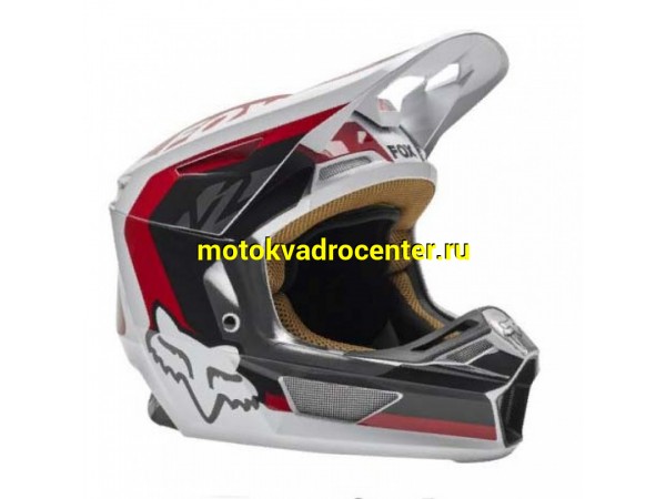 Купить  Шлем Кросс Fox V2 Paddox Helmet Red/Black/White M 57-58cm + 2-й козырек (26774-056-M)  (шт) (Fox УТ-00012839 купить с доставкой по Москве и России, цена, технические характеристики, комплектация фото  - motoserp.ru