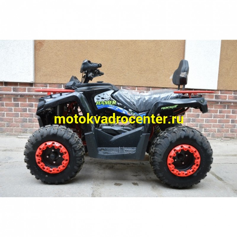 Купить  200cc Квадроцикл ROCKOT HAMMER-200 PREMIUM (Mikilon) утилит 2х4, 4Т.; 200cc; электр, вариат с рев. диск/диск Лебедка Фаркоп, линзы (шт) (Rockot купить с доставкой по Москве и России, цена, технические характеристики, комплектация фото  - motoserp.ru