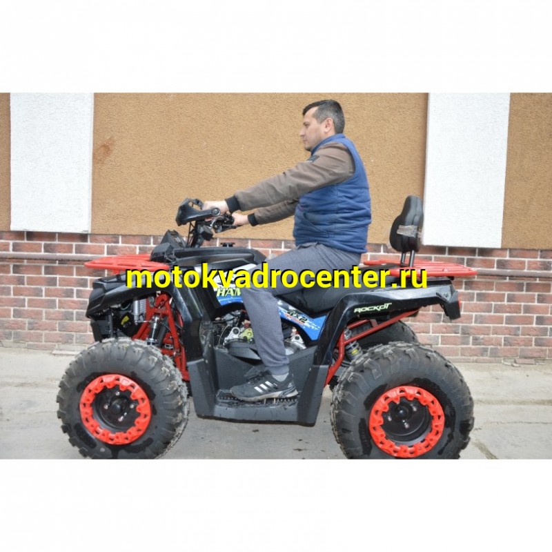 Купить  200cc Квадроцикл ROCKOT HAMMER-200 PREMIUM (Mikilon) утилит 2х4, 4Т.; 200cc; электр, вариат с рев. диск/диск Лебедка Фаркоп, линзы (шт) (Rockot купить с доставкой по Москве и России, цена, технические характеристики, комплектация фото  - motoserp.ru