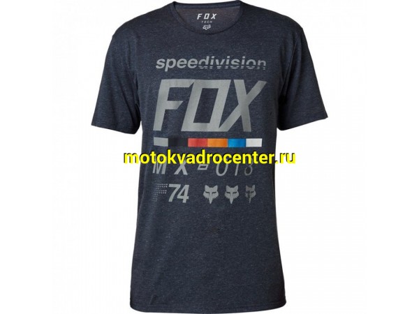 Купить  Футболка Fox Draftr SS Tech Tee Heather Midnight (XL) (шт) (0 купить с доставкой по Москве и России, цена, технические характеристики, комплектация фото  - motoserp.ru