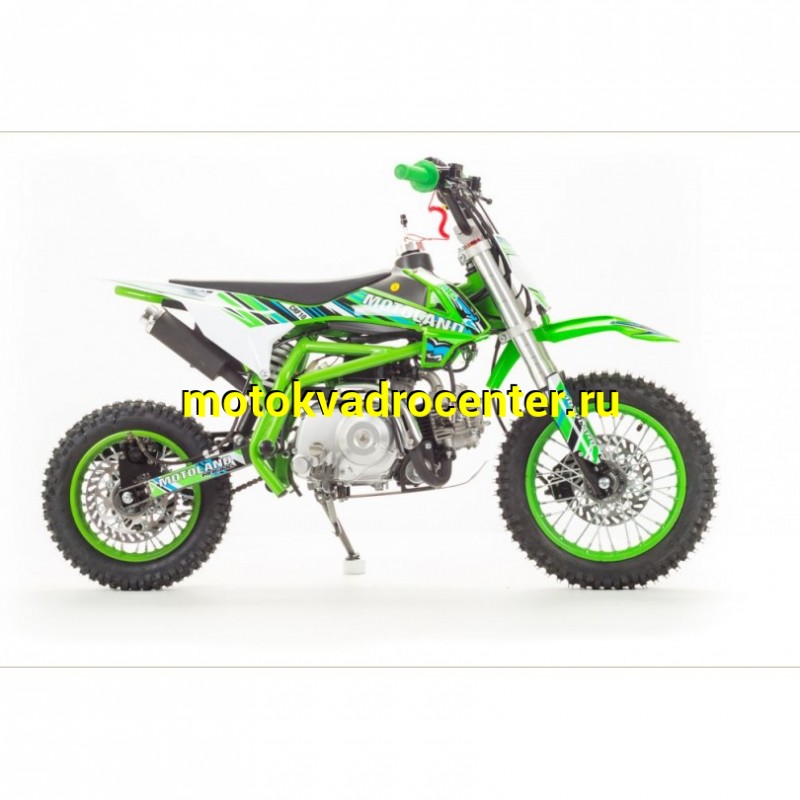 Купить  Питбайк Motoland CRF 10 (спортинв), 70сс, 4Т, возд.охл.,  АВТОМАТ, эл-стартер, диск/диск ,12"/10" (шт) (ML 18649 (ФОТО купить с доставкой по Москве и России, цена, технические характеристики, комплектация фото  - motoserp.ru