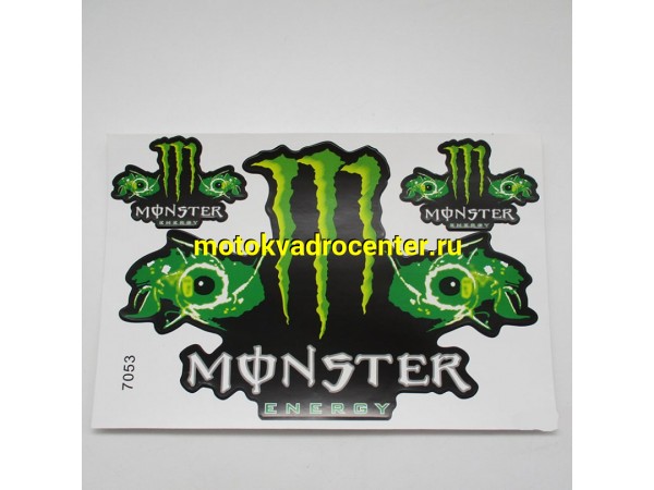 Купить  Наклейки (набор) MONSTER ENERGY (27х18см) (шт) (MT купить с доставкой по Москве и России, цена, технические характеристики, комплектация фото  - motoserp.ru