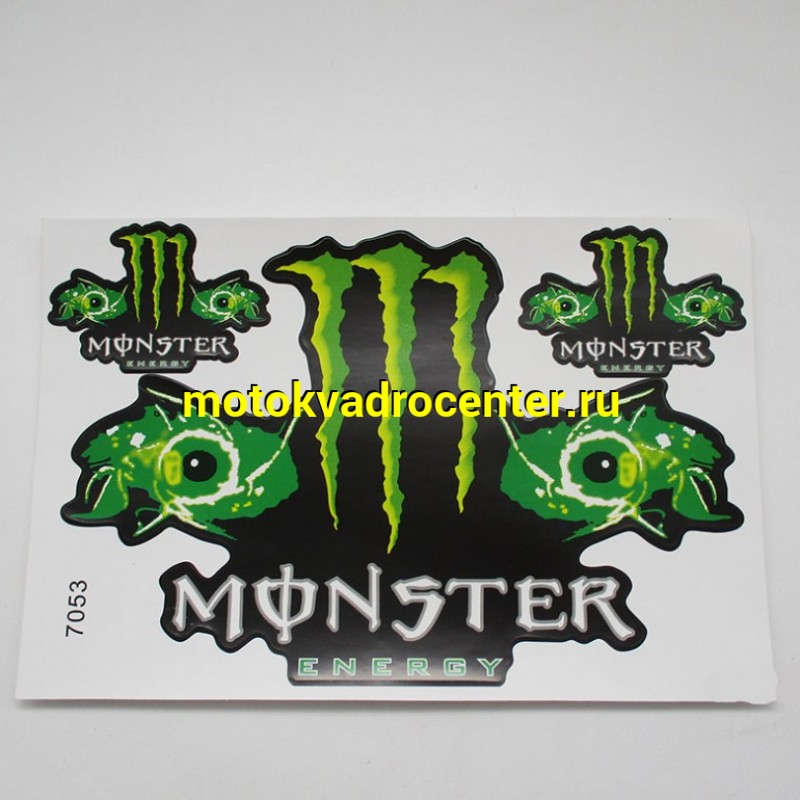 Купить  Наклейки (набор) MONSTER ENERGY (27х18см) (шт) (MT купить с доставкой по Москве и России, цена, технические характеристики, комплектация фото  - motoserp.ru