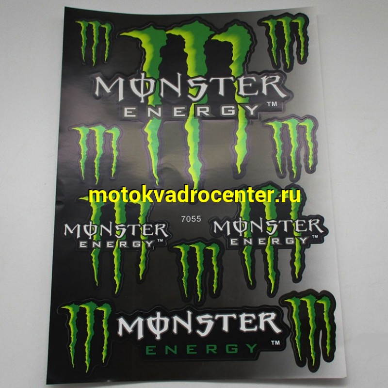 Купить  Наклейки (набор) MONSTER ENERGY (34х23см) (шт) (MT N-690 купить с доставкой по Москве и России, цена, технические характеристики, комплектация фото  - motoserp.ru