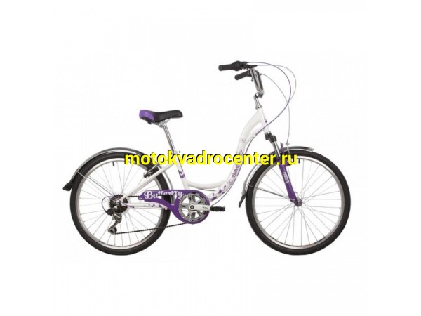 Купить  ====24" NOVATRACK BUTTERFLY (Новатрек Бютефлай) 24"; 6ск; рама-сталь; тормоз-V-Brake (шт)  купить с доставкой по Москве и России, цена, технические характеристики, комплектация фото  - motoserp.ru