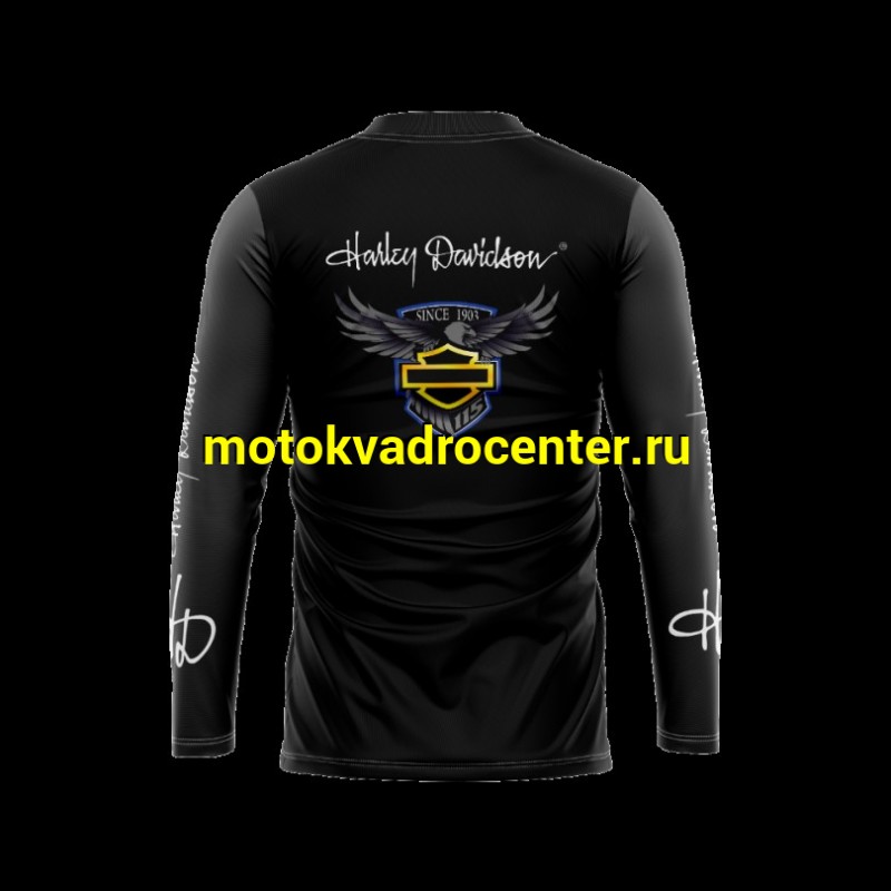 Купить  Джерси (футболка для мотокросса) V-RUS Harley Davidson 115 (цвет: чёрный) (XXL) (шт) (МотоЯ купить с доставкой по Москве и России, цена, технические характеристики, комплектация фото  - motoserp.ru