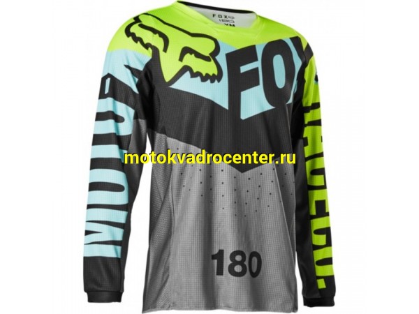 Купить  Джерси (футболка для мотокросса) Fox 180 Trice Youth YL (26734-176-YL) подростковая (шт) (Fox 26734-176-YL купить с доставкой по Москве и России, цена, технические характеристики, комплектация фото  - motoserp.ru