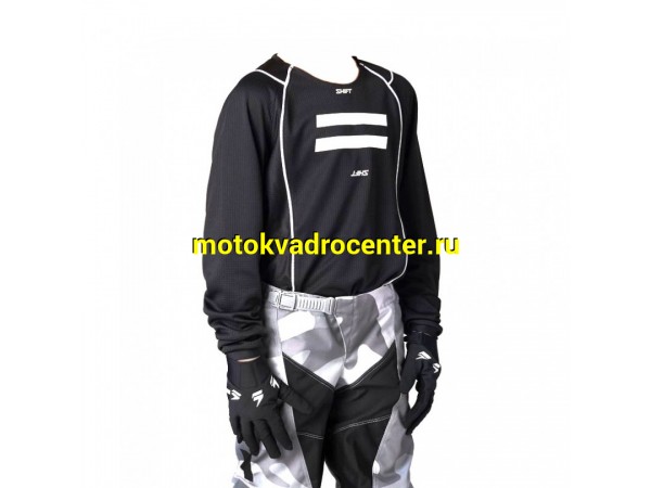 Купить  Джерси (футболка для мотокросса) Shift White Label G.I. Fro Youth Jersey (Black, YXL, 2021 (шт) (Fox 26386-001-YXL купить с доставкой по Москве и России, цена, технические характеристики, комплектация фото  - motoserp.ru