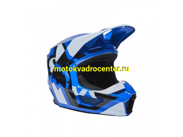 Купить  Шлем Кросс Fox V1 Lux Helmet (Blue, M, 2022 (28001-002-M)) (шт) (Fox УТ-00022325 купить с доставкой по Москве и России, цена, технические характеристики, комплектация фото  - motoserp.ru