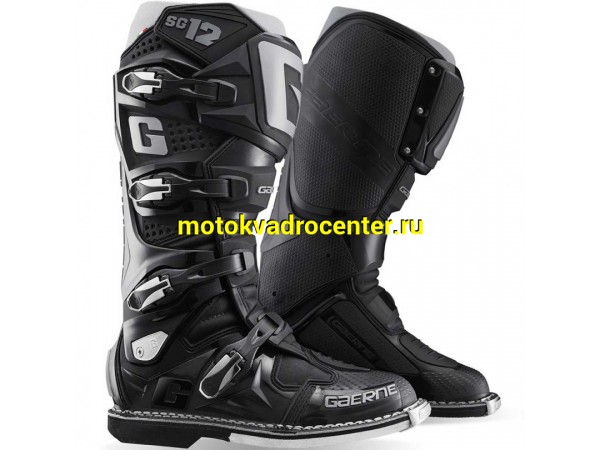 Купить  Мотоботы кросс. GAERNE SG-12 (защ. голени), черные р-р 48" (Ч/З) (пар) (GAERNE 2174-071 купить с доставкой по Москве и России, цена, технические характеристики, комплектация фото  - motoserp.ru