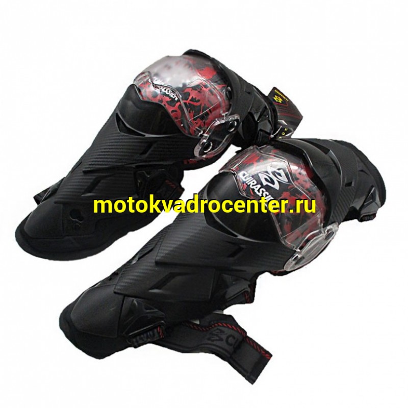 Купить  Наколенники Cuirassier K09 красные (пар) (MOTO-SKUTER 13338 купить с доставкой по Москве и России, цена, технические характеристики, комплектация фото  - motoserp.ru