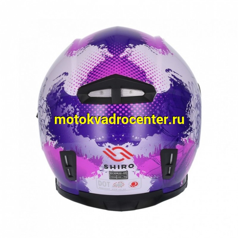 Купить  Шлем закрытый SHIRO SH-881 ENJOY (белый/розовый) (интеграл) (S) (шт) (MM 40740 купить с доставкой по Москве и России, цена, технические характеристики, комплектация фото  - motoserp.ru