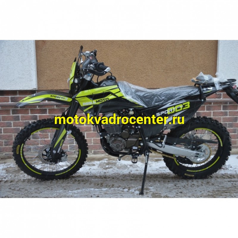 Купить  Мотоцикл Кросс/Эндуро Regulmoto Sport-003 PR PRO (4 valves) 5пер. Черный/желтый, 300сс (ЭПТС) 21/18, ZS175FMM-5, возд.охл.,диск/диск,(зал) (шт)  купить с доставкой по Москве и России, цена, технические характеристики, комплектация фото  - motoserp.ru