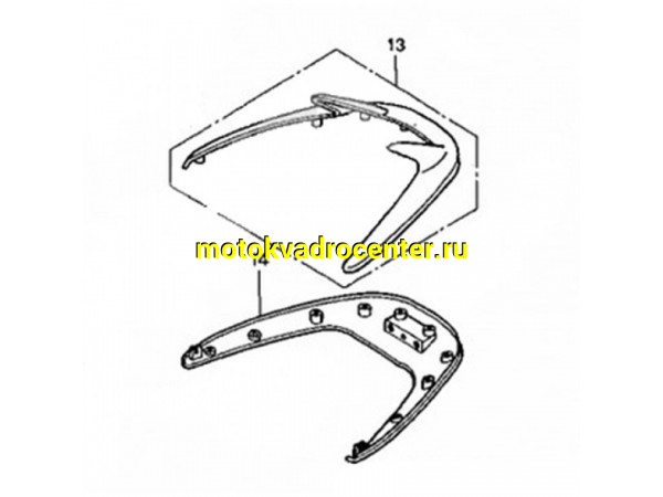 Купить  Бампер задний хром Honda Joker 50/90 83700-GCK-000, 83705-GCK-000 китай (компл) (JP  купить с доставкой по Москве и России, цена, технические характеристики, комплектация фото  - motoserp.ru