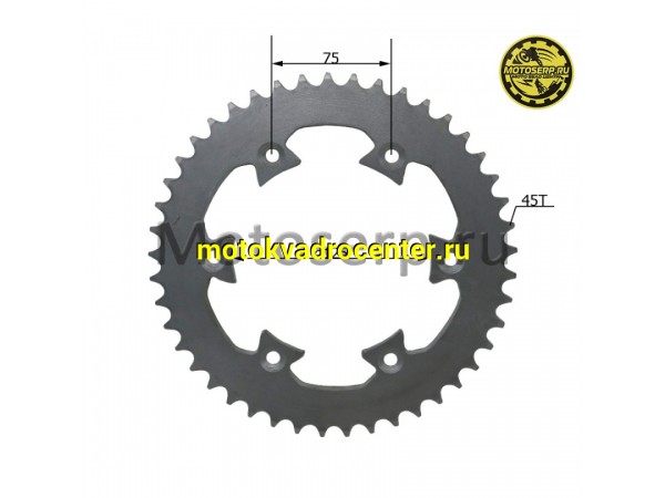 Купить  Звезда ведомая голая (венец) (520-45) (520-45T D-125mm, 6x75mm) BSE J1/J2 (шт) (Велос 2.040.0560 (Велос 30.304.0520 купить с доставкой по Москве и России, цена, технические характеристики, комплектация фото  - motoserp.ru