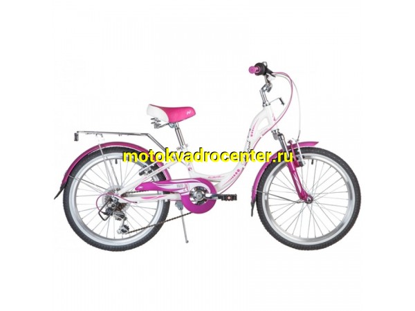 Купить  20" скоростной NOVATRACK ANGEL (Новатрек Ангел) 20"; 6ск; рама-алюминий; тормоз-V-Brake (шт) купить с доставкой по Москве и России, цена, технические характеристики, комплектация фото  - motoserp.ru