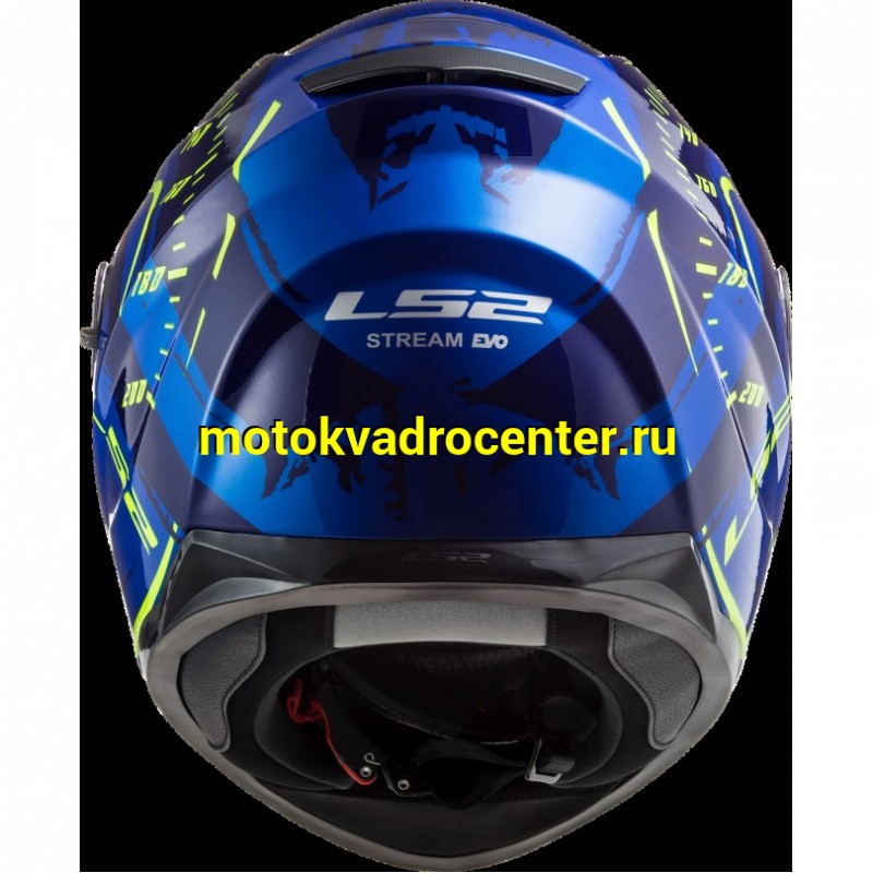 Купить  Шлем закрытый LS2 FF320 STREAM EVO Tach gloss blue hi-vis yellow (S) интеграл (шт) (LS2 купить с доставкой по Москве и России, цена, технические характеристики, комплектация фото  - motoserp.ru