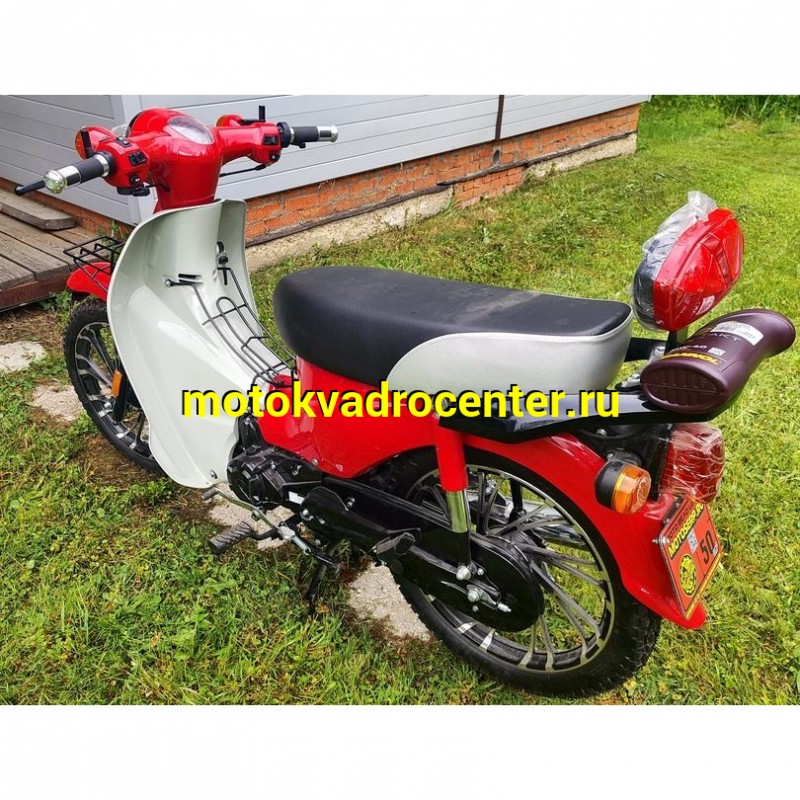 Купить  Мопед MM GATAN (ГАТАН-50) 50сс 4Т, реплика  HONDA SUPER CUBE, диск/бар. 17" багажн, спинка, стекло. (шт) 0110 (MM  купить с доставкой по Москве и России, цена, технические характеристики, комплектация фото  - motoserp.ru