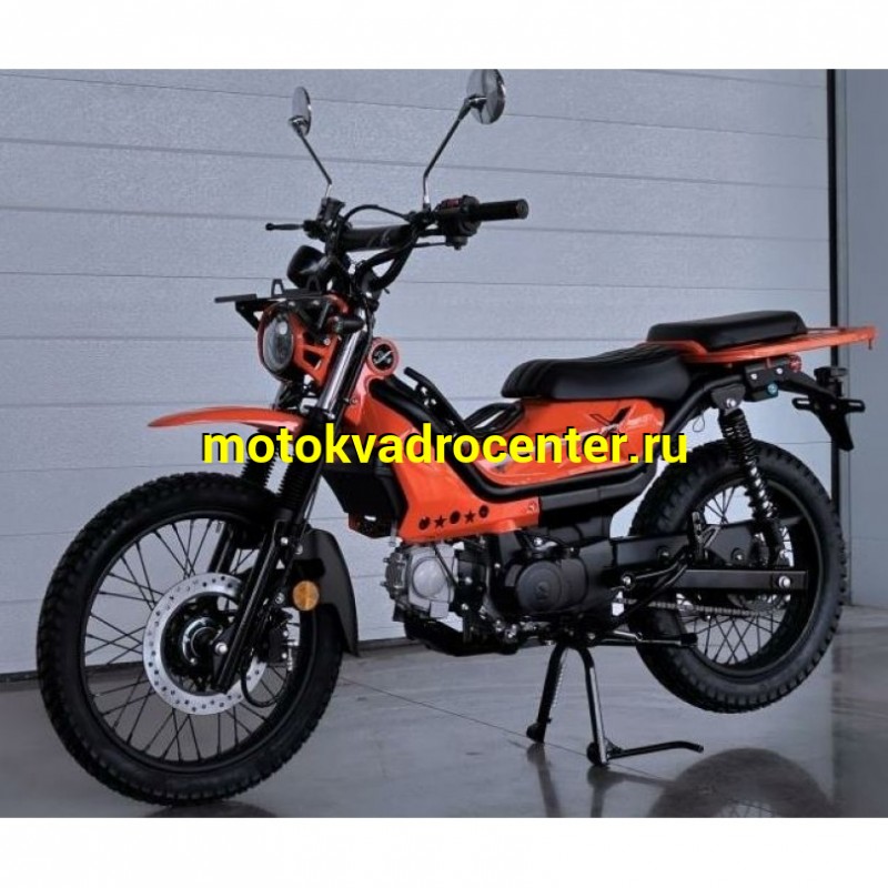 Купить  Мопед MM XTRAIL (ИксТраил - 50)  реплика Honda TRAIL  50сс 4Т, диск/бар. 18"/16". длиннобазн. широкий багажник (зал) (шт) 01100 (MM  купить с доставкой по Москве и России, цена, технические характеристики, комплектация фото  - motoserp.ru