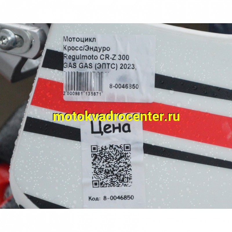 Купить  Мотоцикл Кросс/Эндуро Regulmoto CR-Z 300  GAS GAS (ЭПТС) 21/18,  (NB300) NB178MN-6 292сс, 4Т, Красный/черный (зал) (шт) (Regul 300001-1 купить с доставкой по Москве и России, цена, технические характеристики, комплектация фото  - motoserp.ru