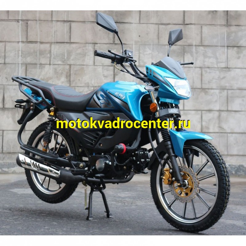 Купить  Мопед Millenium Alpha RS12 Champ  4Т; 50cc; колеса 17"литые; 4пер, эл. старт; бак 12л, легкая усиленная рама (зал) (шт) 01250 (ТехМаркет купить с доставкой по Москве и России, цена, технические характеристики, комплектация фото  - motoserp.ru