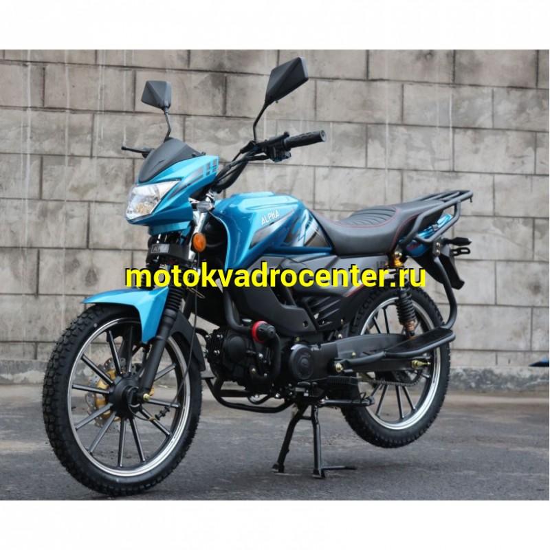 Купить  Мопед Millenium Alpha RS12 Champ  4Т; 50cc; колеса 17"литые; 4пер, эл. старт; бак 12л, легкая усиленная рама (зал) (шт) 01250 (ТехМаркет купить с доставкой по Москве и России, цена, технические характеристики, комплектация фото  - motoserp.ru