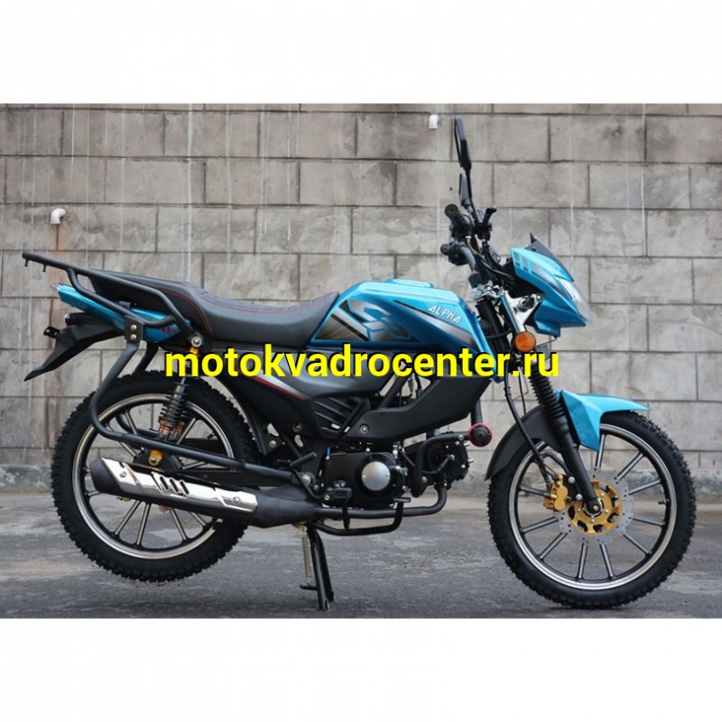 Купить  Мопед Millenium Alpha RS12 Champ  4Т; 50cc; колеса 17"литые; 4пер, эл. старт; бак 12л, легкая усиленная рама (зал) (шт) 01250 (ТехМаркет купить с доставкой по Москве и России, цена, технические характеристики, комплектация фото  - motoserp.ru